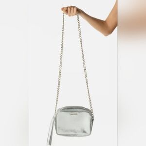 NWOT Victoria Secret Crossbody Faux Leather Snake Print Bag w/ Tassle